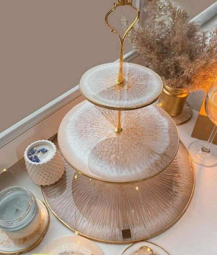 Round silicone mold for making large coasters, small round serving trays, or round art pieces from resin, wax, or ceramic. Available in 3 different sizes.