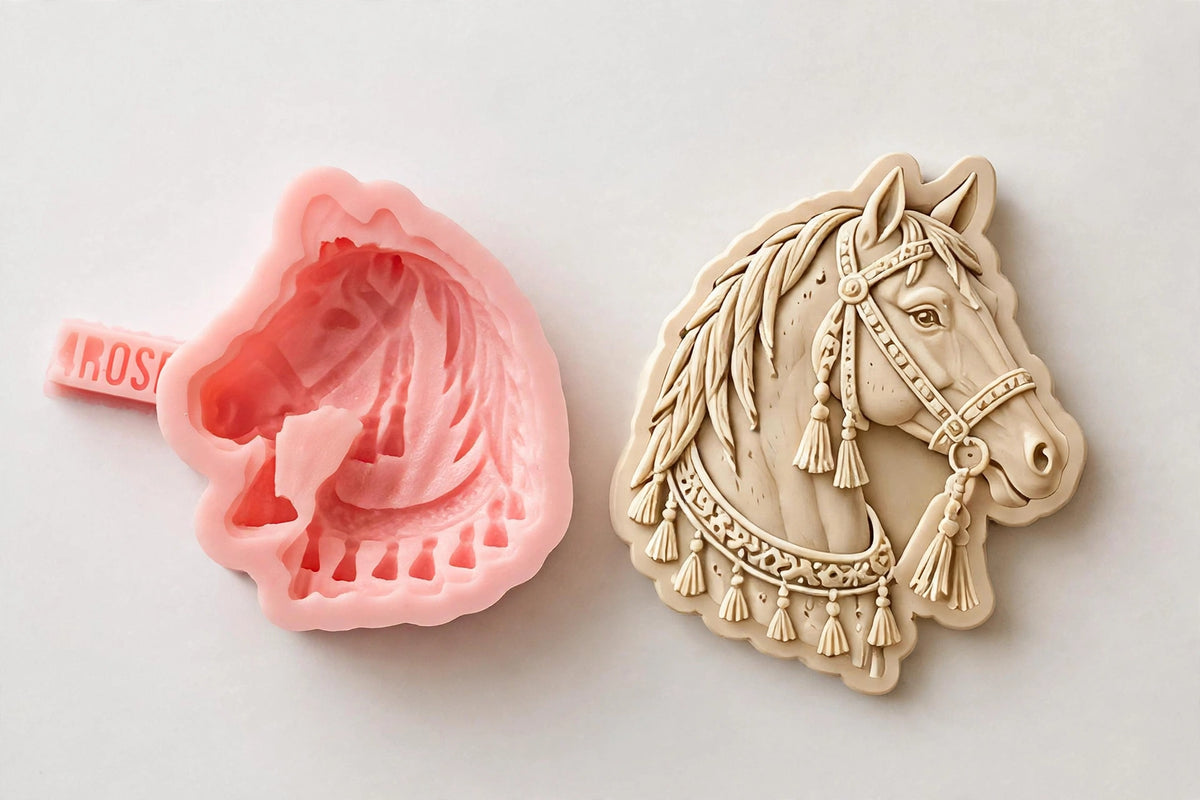 UAE heritage horse silicone mould 6cm