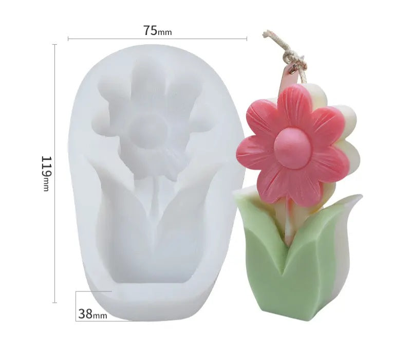 Rose silicone mold