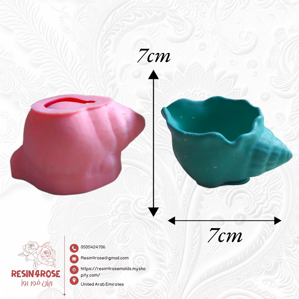 Shell silicone molds are made of silicone for casting resin and plaster