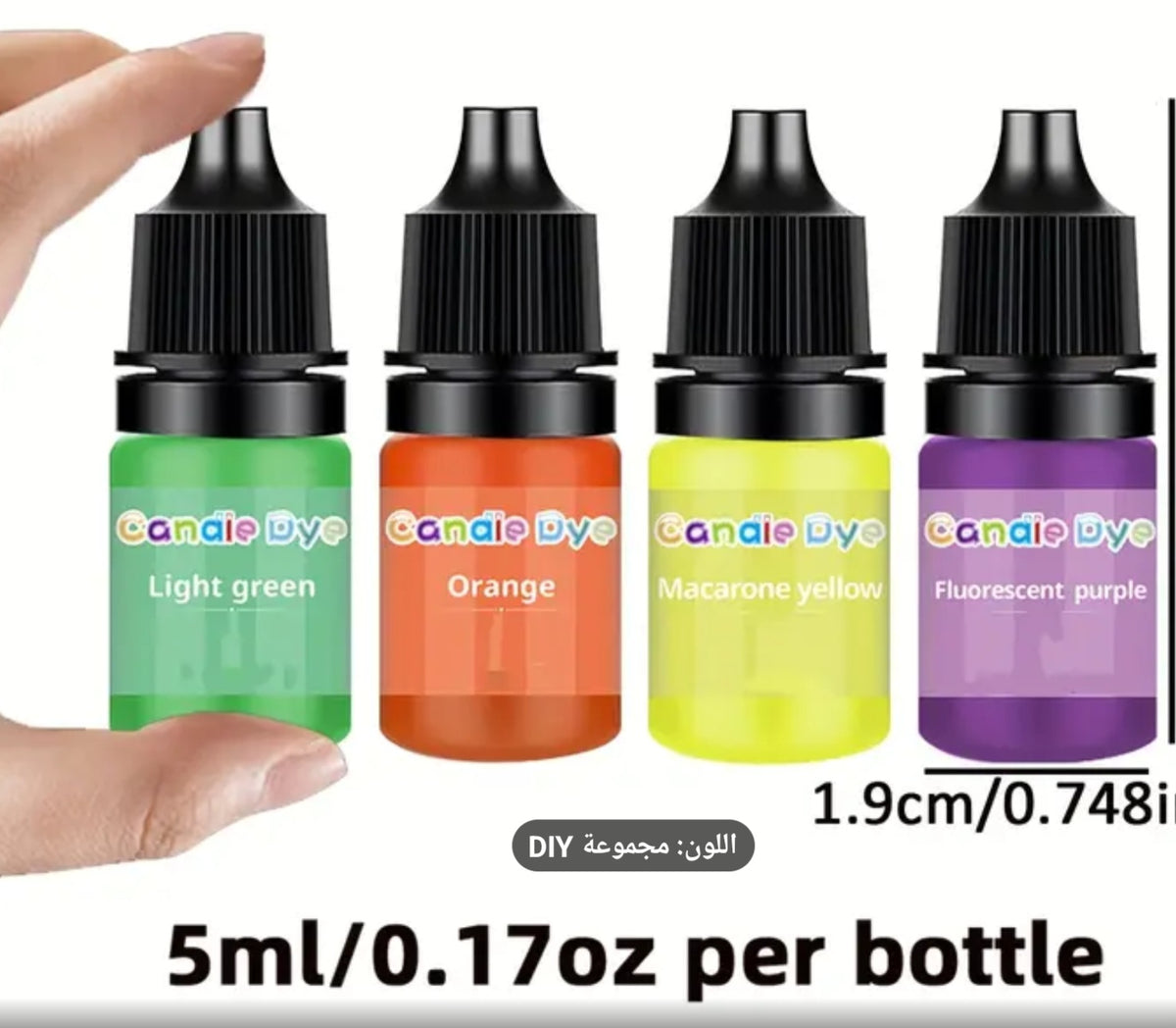 30 concentrated colors for plaster and candles