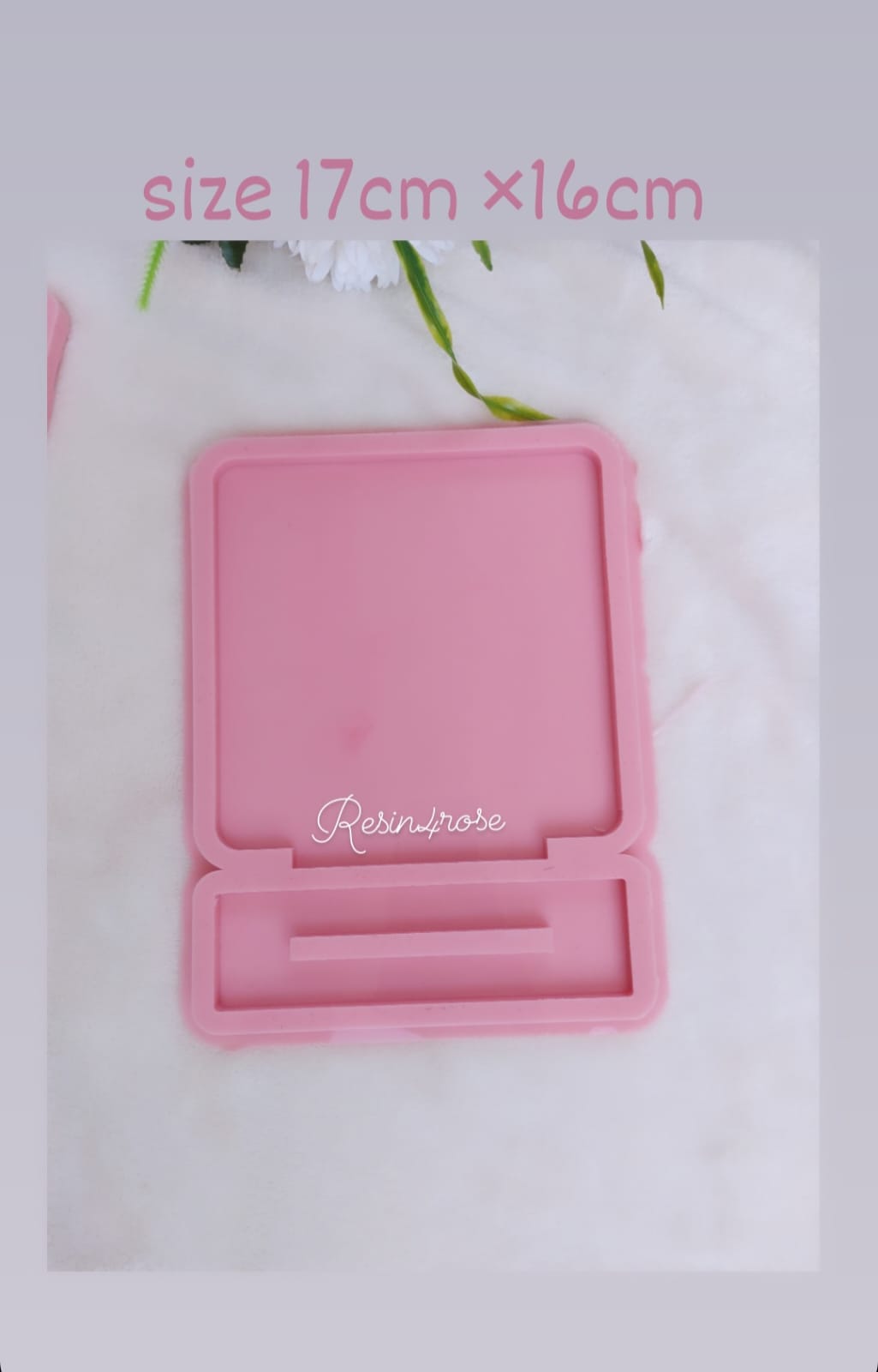 A silicone mold used to make desk plaques, desk calendars, welcome signs, decorations, earring organizers, accessories, nameplates, logos, small picture frames, light stands, or souvenirs. Designed for casting resin, wax, or ceramic