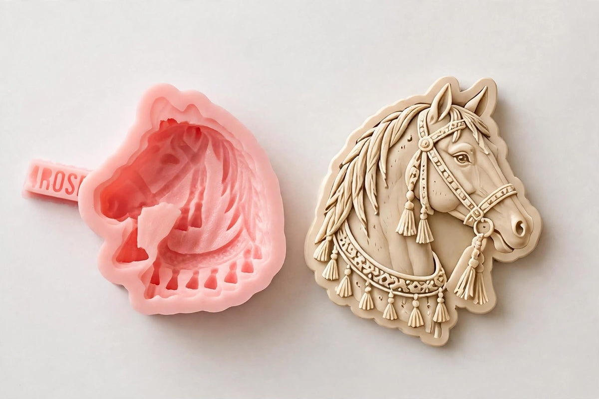 UAE heritage horse silicone mould 6cm