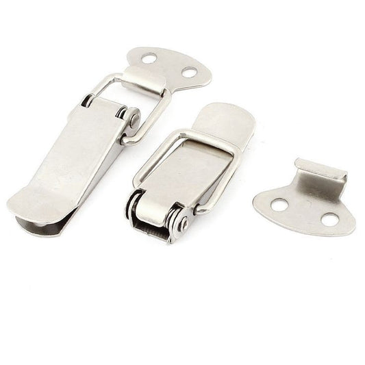 This metal snap-and-lift lock is designed to secure and close boxes and bags with high efficiency. It features a flexible and easy-to-use mechanical mechanism that provides a strong and secure locking force