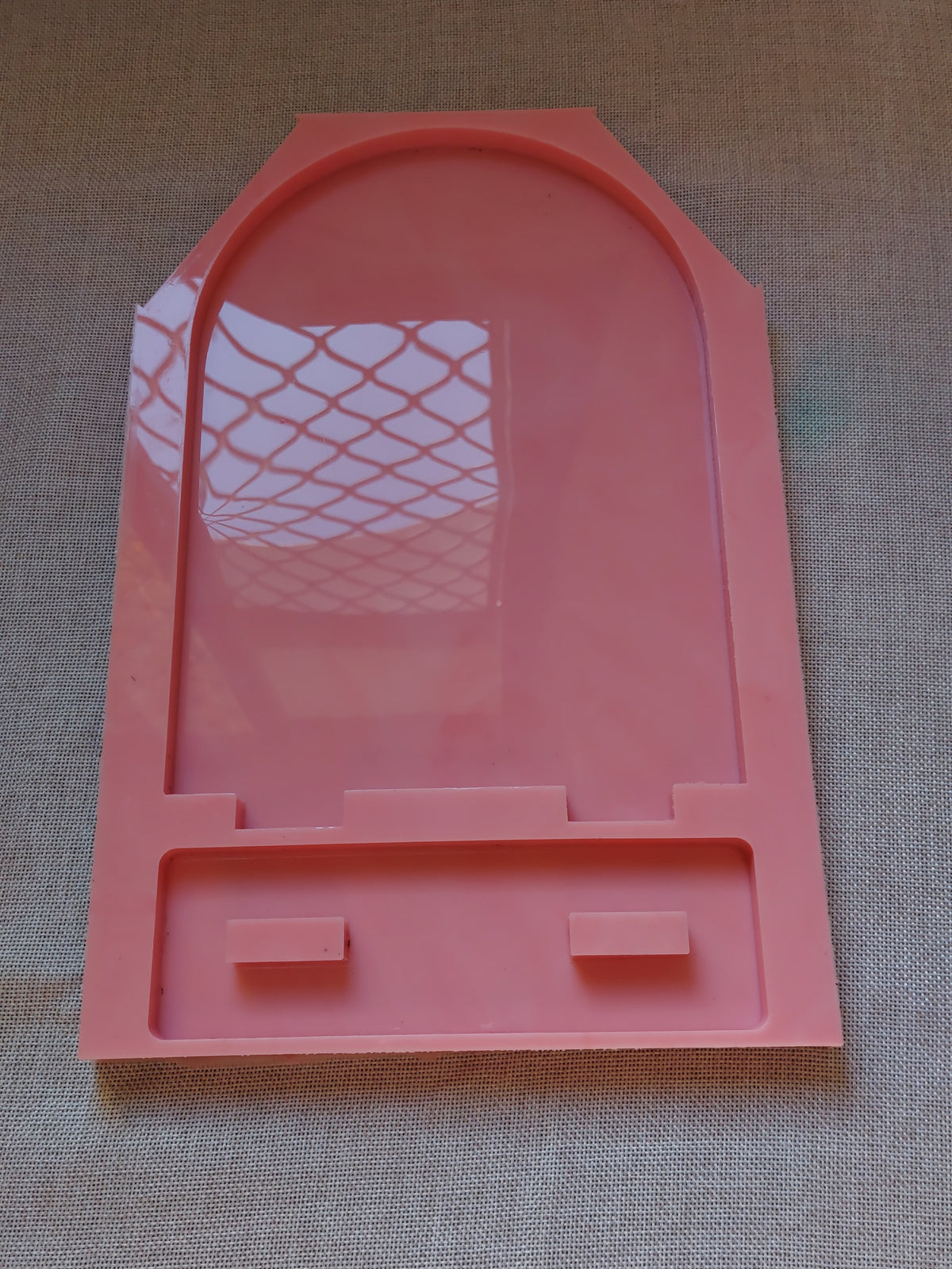 A silicone mold designed for casting resin, wax, or ceramics, used to make desk plaques, desk calendars, welcome signs, decorations, earring organizers, accessories, nameplates, logos, small picture frames, light bases, or souvenirs