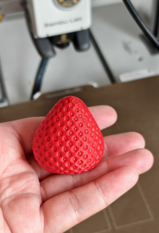 Strawberry shape silicone mould for wax, resin and concrate