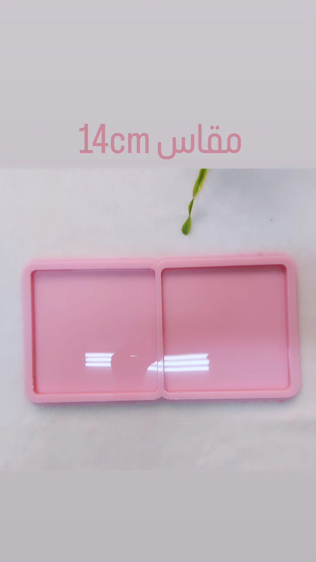 يتميز قالب السيليكون هذا بشكل مستطيل مقسم إلى تجويفين مربعين، وهو مثالي لإنشاء قطعتين متطابقتين في وقت واحد. مصمم خصيصًا لمشاريع الراتنج أو الشمع أو الفخار، ويبلغ طول وعرض القالب 14 سم.