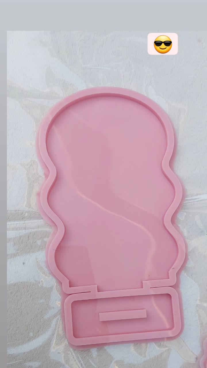 A silicone mold used to make decorations, logos, welcome signs, desk plaques, desk calendars, earring organizers, accessories, nameplates, small picture frames, lighting bases, or souvenirs. Designed for casting resin, wax, or ceramic