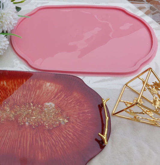قالب صينية ضيافة كبيرة من Resin4rose