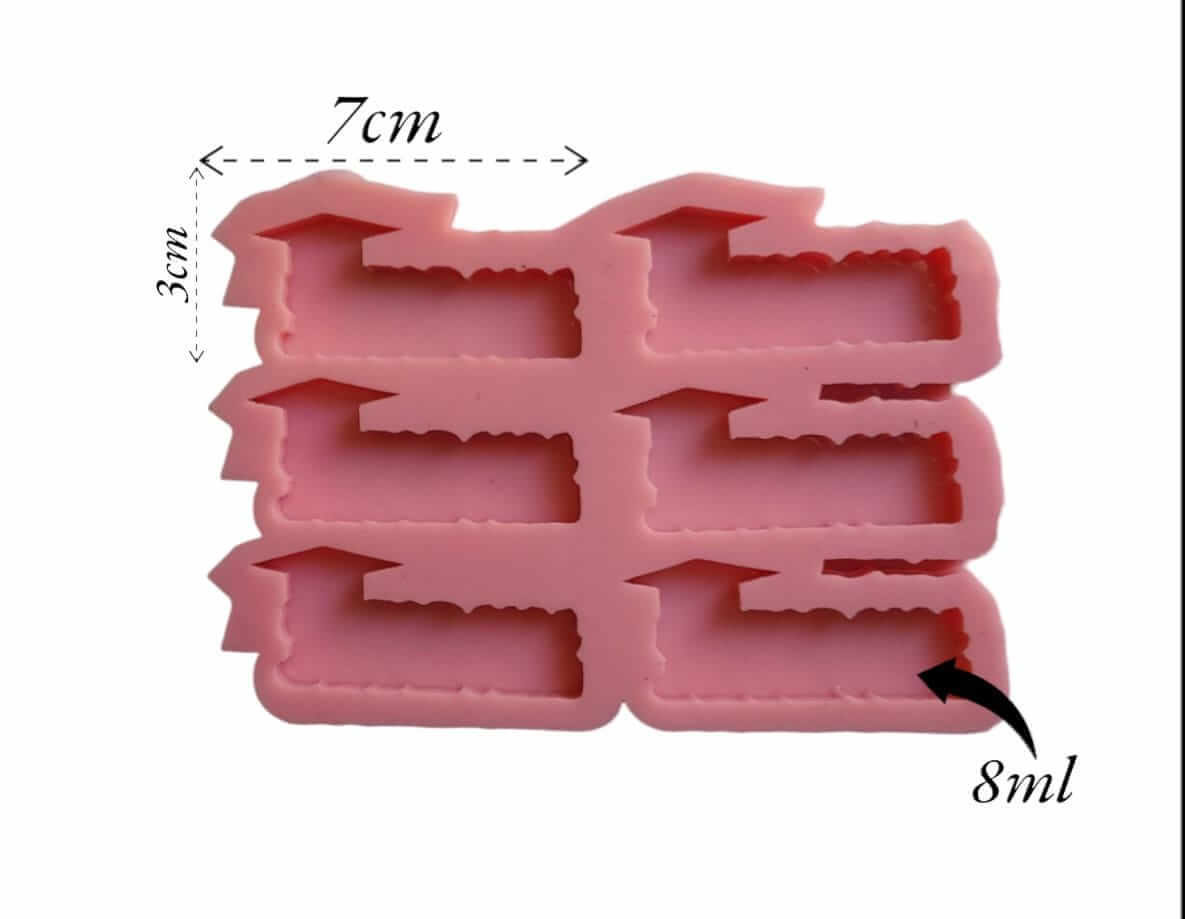 Graduation brooch template