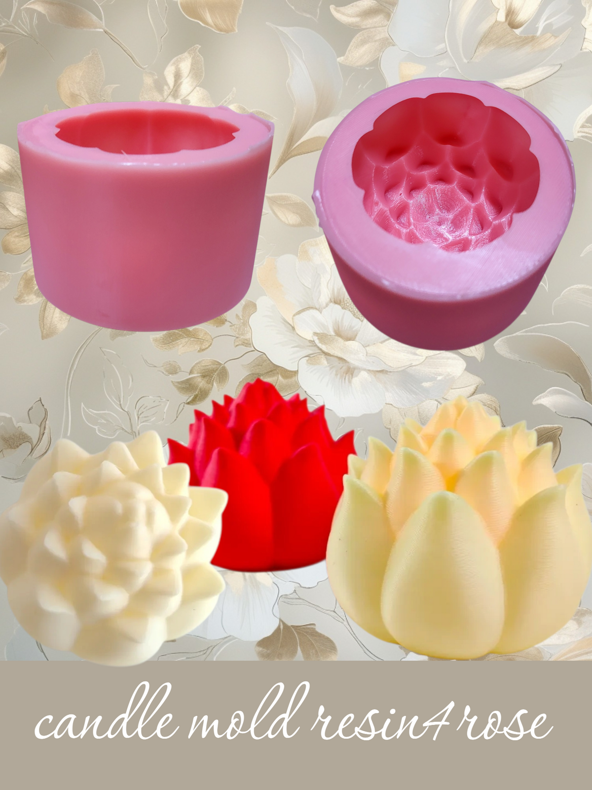 Flower mold with a distinctive design