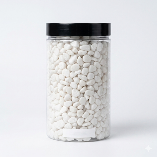 White stones for use with rizin in making technical salons and paintings