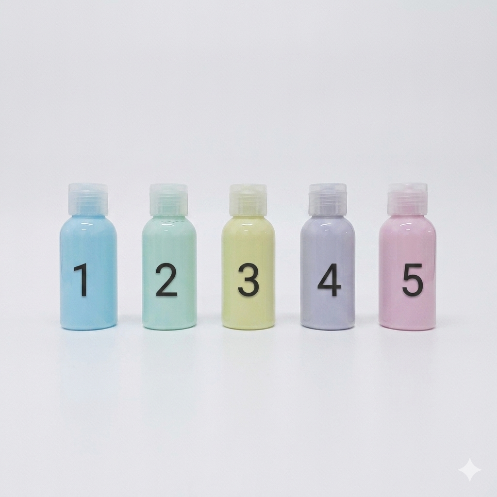 Liquid colors with a minimum amount that gives a calm color used with resin