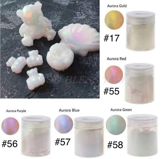 Mica Magical Powder Pigments Pearl Pigments for making jewelry of white pearl powder, refer to pearl powder and moonlight mirror effect, suitable for handicrafts, artwork