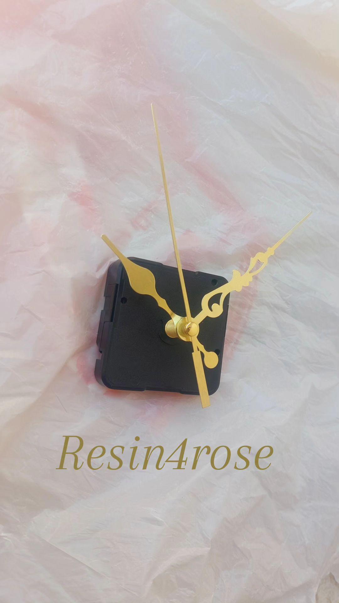 A wall clock mechanism with a set of hands, designed in a standard and compact size, is an essential complement to the manufacture of wall clocks of all kinds (resin, wood, acrylic, and geode clocks)