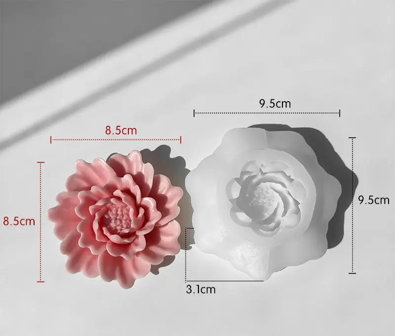 Rose silicone mold