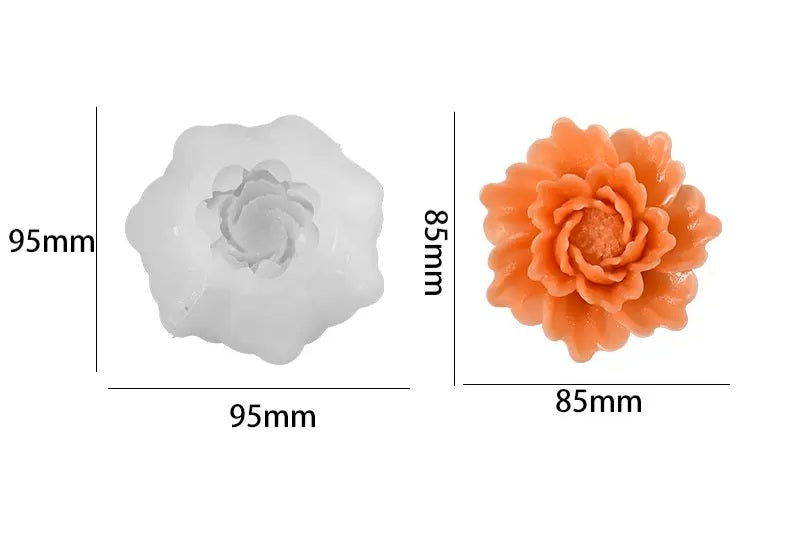 Rose silicone mold