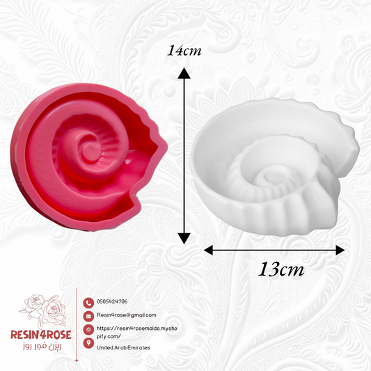 Shell silicone mold Silicone shell mold, 3D silicone mold, silicone plate mold, silicone mold for snacks, silicone mold for making plaster and resin artifacts, making serving dishes and small favors,