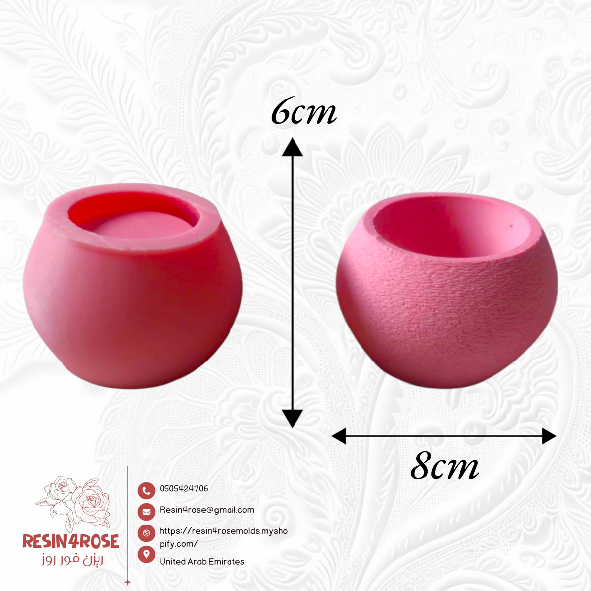 Silicone molds for resin casting, suitable for making succulent plant pots, candle holders, and jewelry storage – featuring irregular shapes, these versatile epoxy resin molds are ideal for home decorating and crafting.