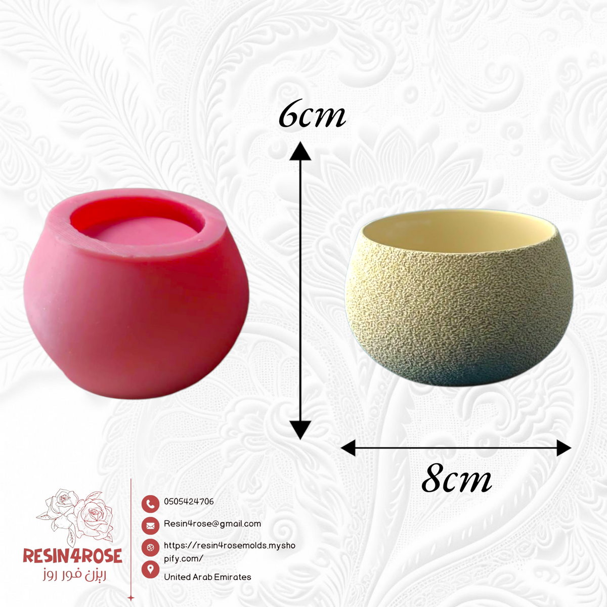 Silicone molds for resin casting, suitable for making succulent plant pots, candle holders, and jewelry storage – featuring irregular shapes, these versatile epoxy resin molds are ideal for home decorating and crafting.