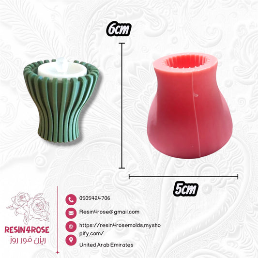 Silicone resin mold for a geometric heart-shaped candle sculpture, 3D decorative silicone mold for candles, plaster decorations, and home decor, epoxy resin mold