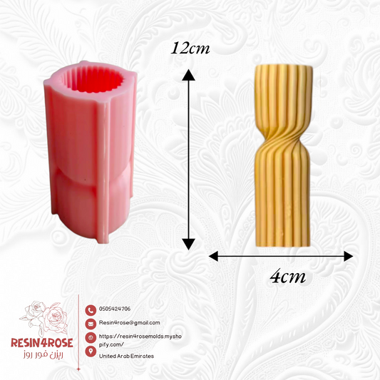 Silicone mold for candles and concrete