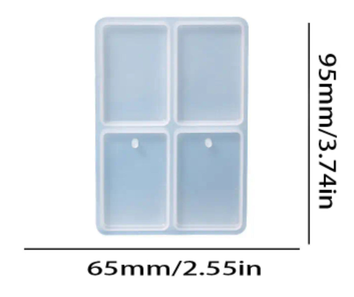 Rectangular silicone mold
