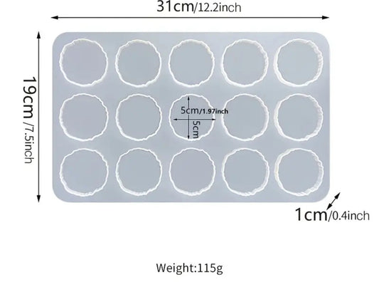 Random round shape silicone molds
