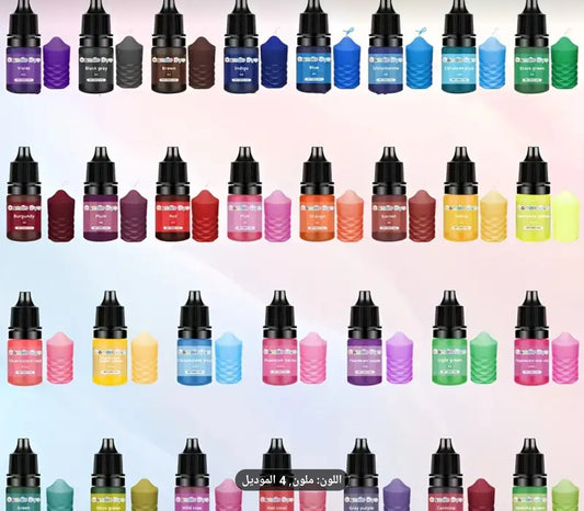 36 colors for candles