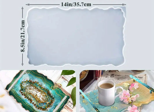 Large Rectangular Tray Silicone Mold for Resin