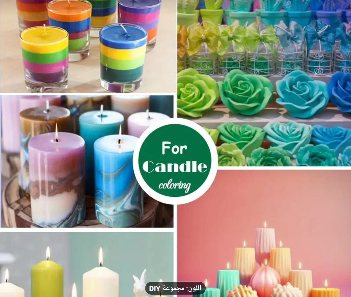 36 colors for candles