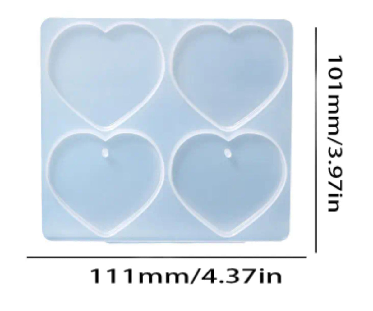 Heart silicone mold