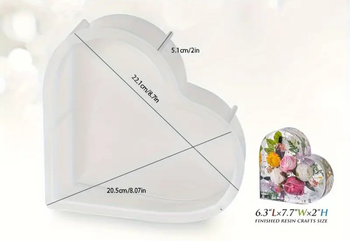 Deep silicone mold for preserving flowers