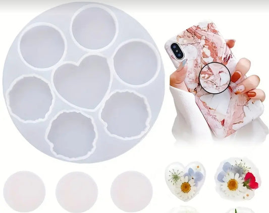 Multi-shaped wavy circle silicone mold