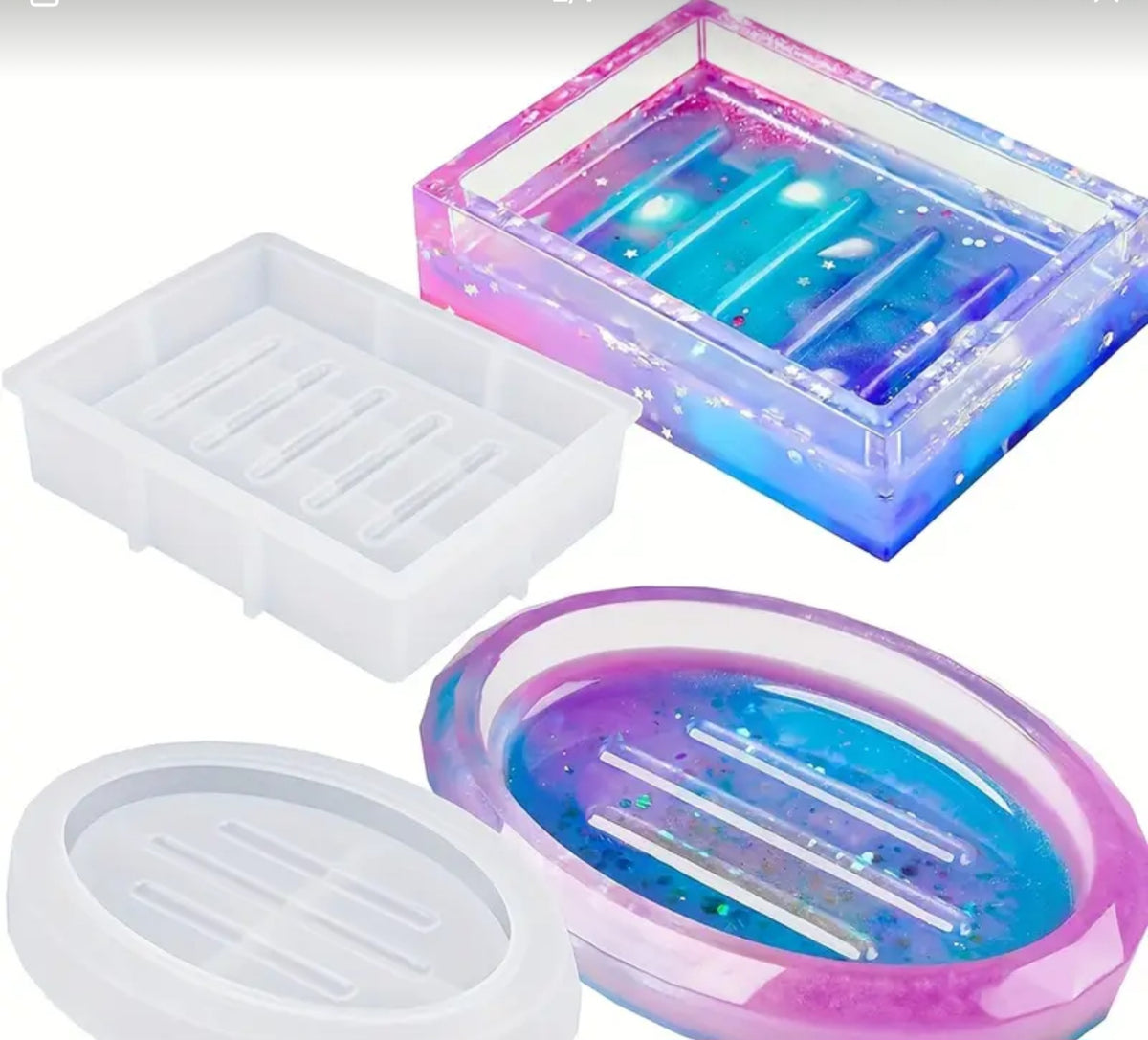 Silicone soap mold