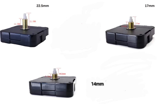 This part is the essential component for operating wall and desk clocks, and is very important for craftsmen and resin artists who make custom and innovative handmade clocks. Available in different sizes