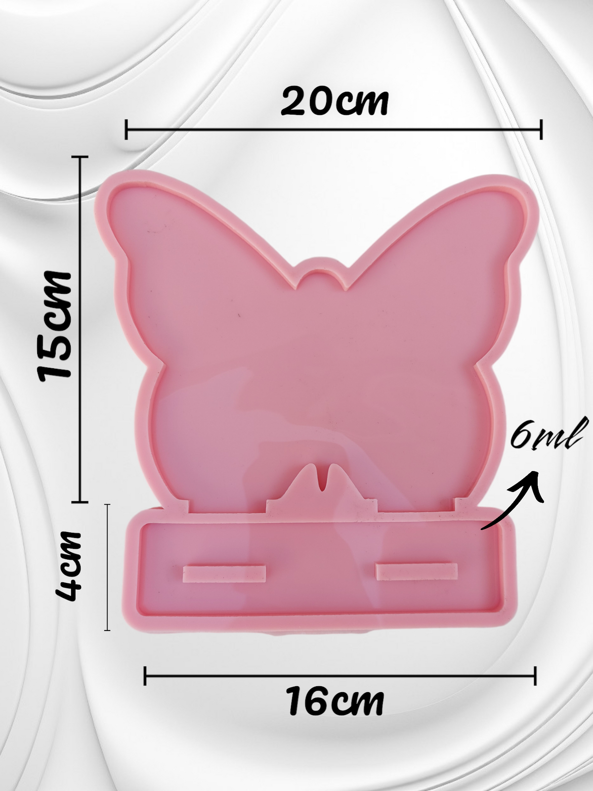 A silicone mold used to make earring organizers, accessories, welcome signs, desk boards, desk calendars, decorations, nameplates, logos, small picture frames, light bases, or souvenirs. Designed for casting resin, wax, or ceramic