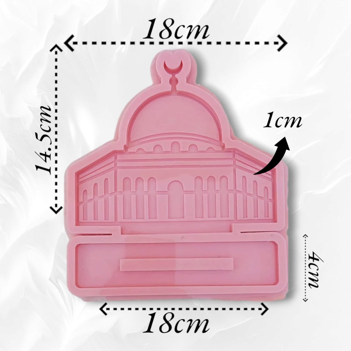 A silicone mold used to make decorations, logos, welcome signs, desk plaques, desk calendars, earring organizers, accessories, nameplates, small picture frames, lighting bases, or souvenirs. Designed for casting resin, wax, or ceramic